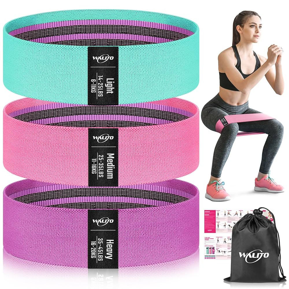 WALITO Resistance Bands for Working Out, Fabric Exercise Bands for Legs and Butt, Workout Bands f... | Amazon (US)