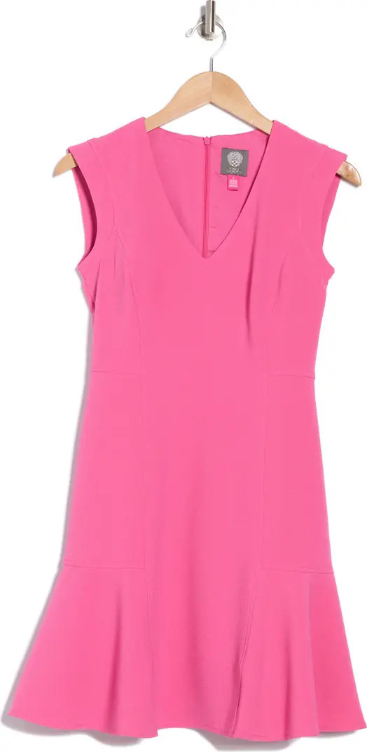 Vince Camuto Sleeveless Crepe Fit & Flare Dress | Nordstromrack | Nordstrom Rack