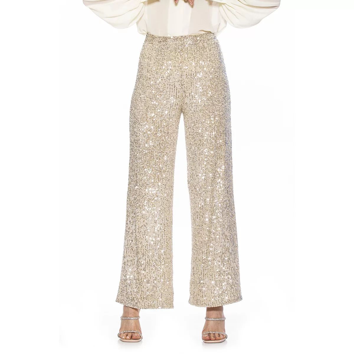 Women's ALEXIA ADMOR Wide-Leg Sequin Pants | Kohl's