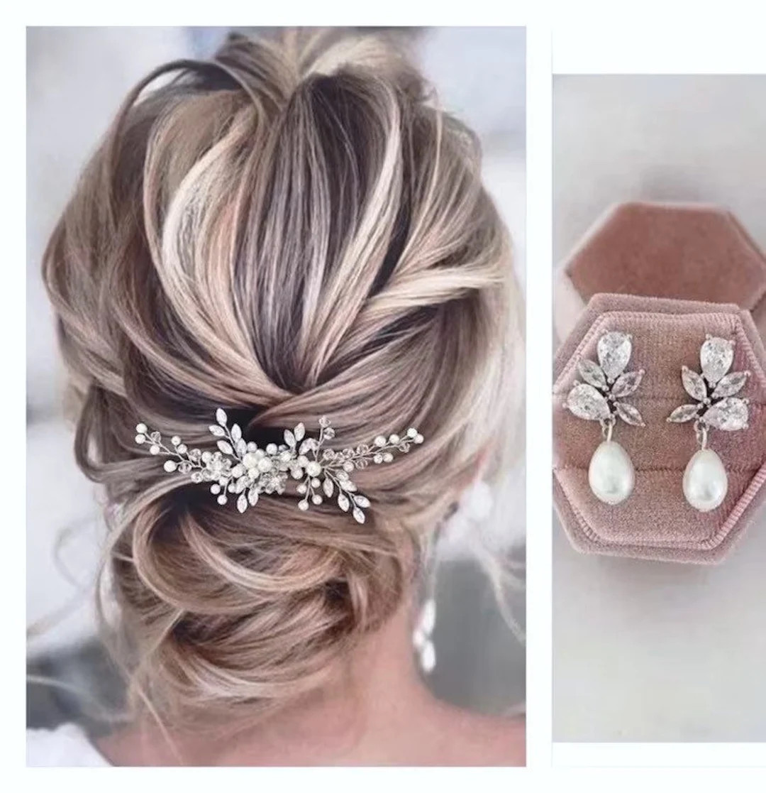 Wedding Hair Accessories Pearl Bridal Hair Comb Clip Bridal Hair Piece Headband Headpiece Wedding... | Etsy (US)