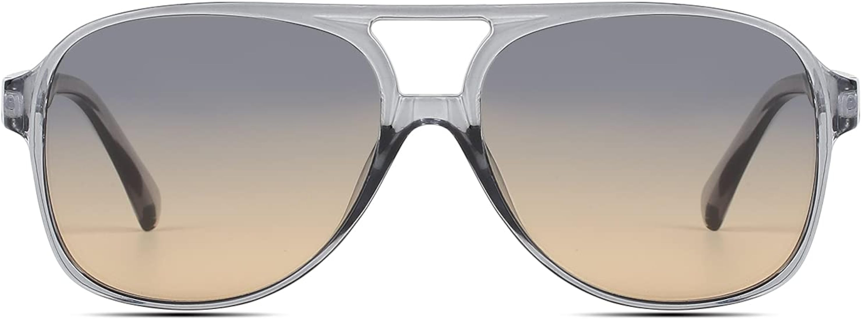 Freckles Mark Vintage Retro 70s Sunglasses for Women Men Classic Large Squared Aviator Frame UV40... | Amazon (US)