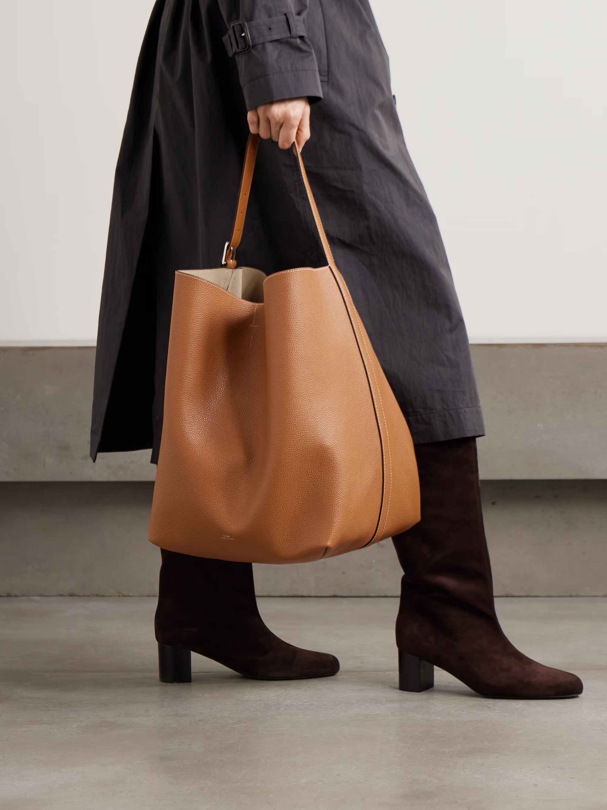 Textured-leather tote | NET-A-PORTER (US)