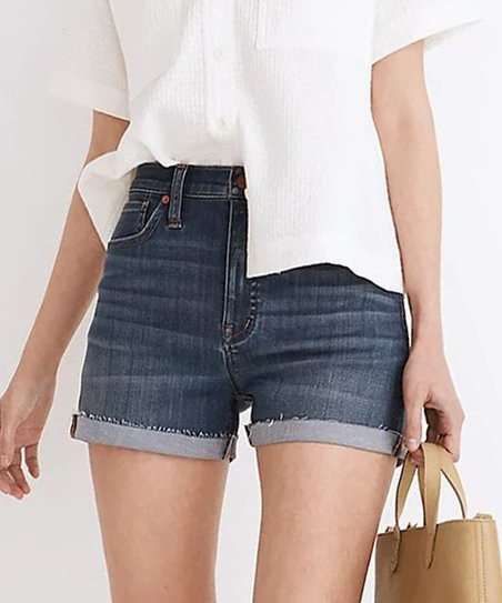Madewell Blue Danny High-Waist Jeans Shorts - Women | Zulily