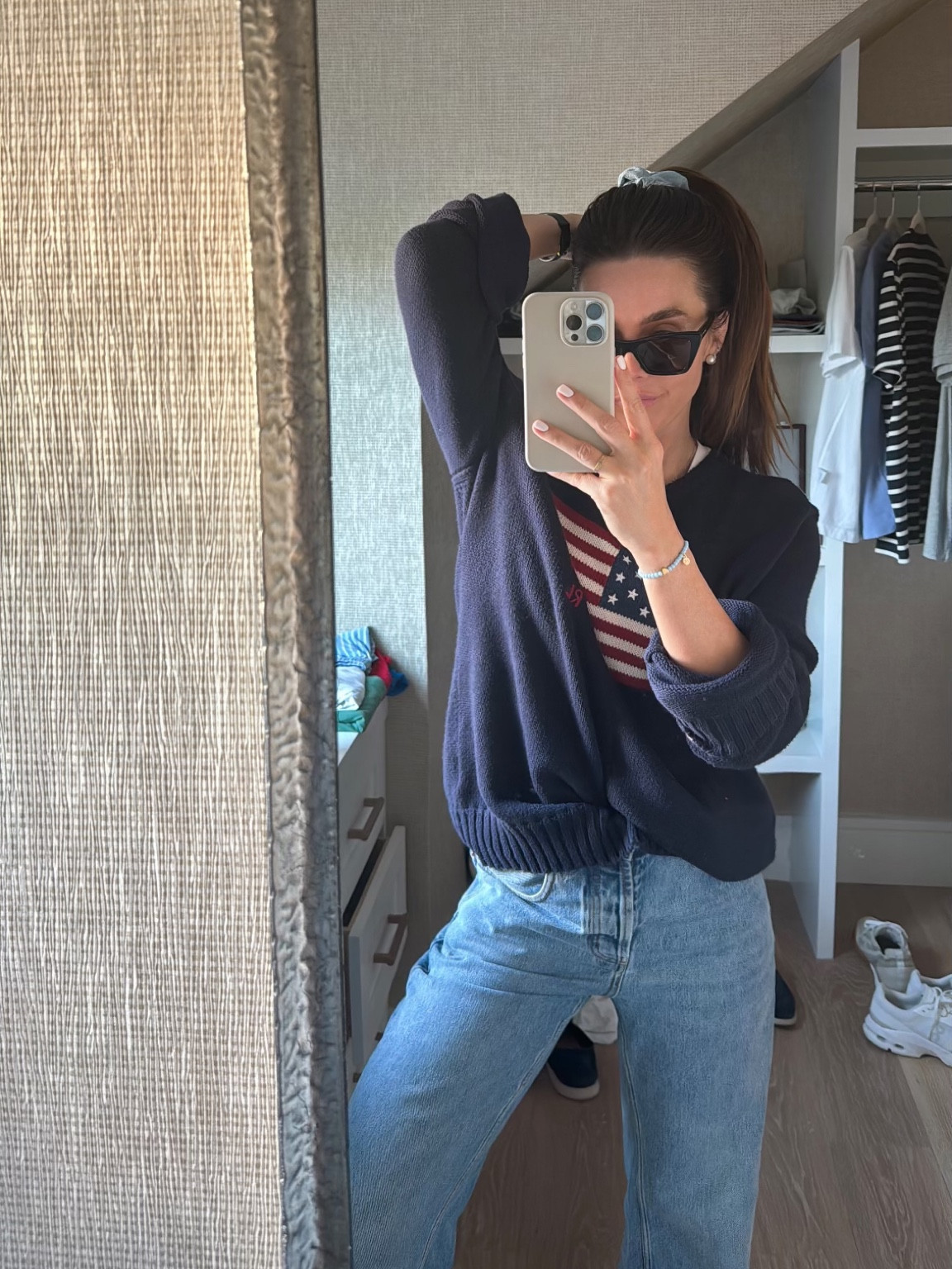 Love a chunky Ralph Lauren sweater. Linked affordable options too 