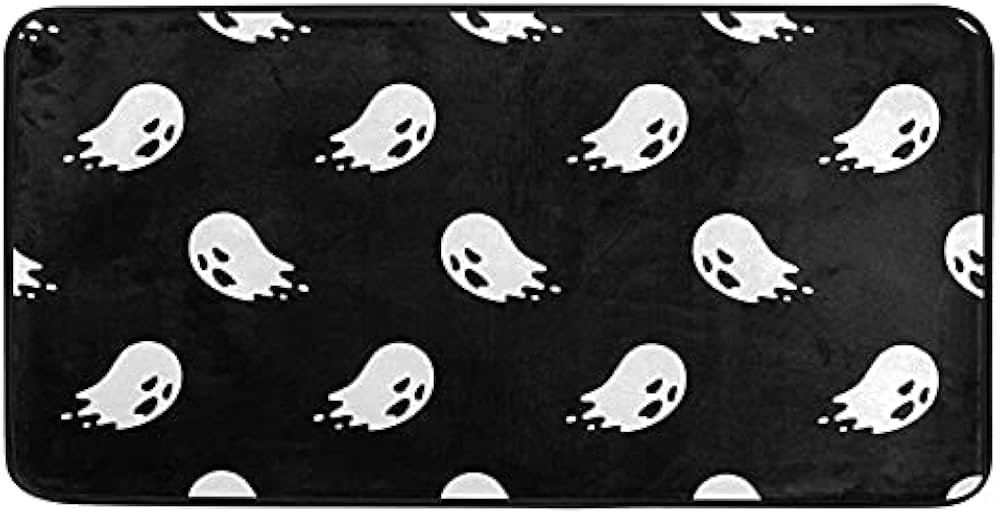Halloween Spooky Ghosts Kitchen Rug Kitchen Mat Runner Rugs Non Slip Laundry Floor Door Mats Soft Do | Amazon (US)