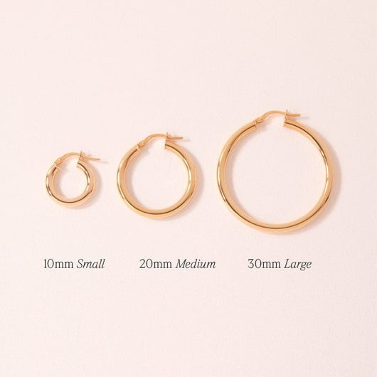 Grand Tubetti Gold Hoops (pair) | Catbird