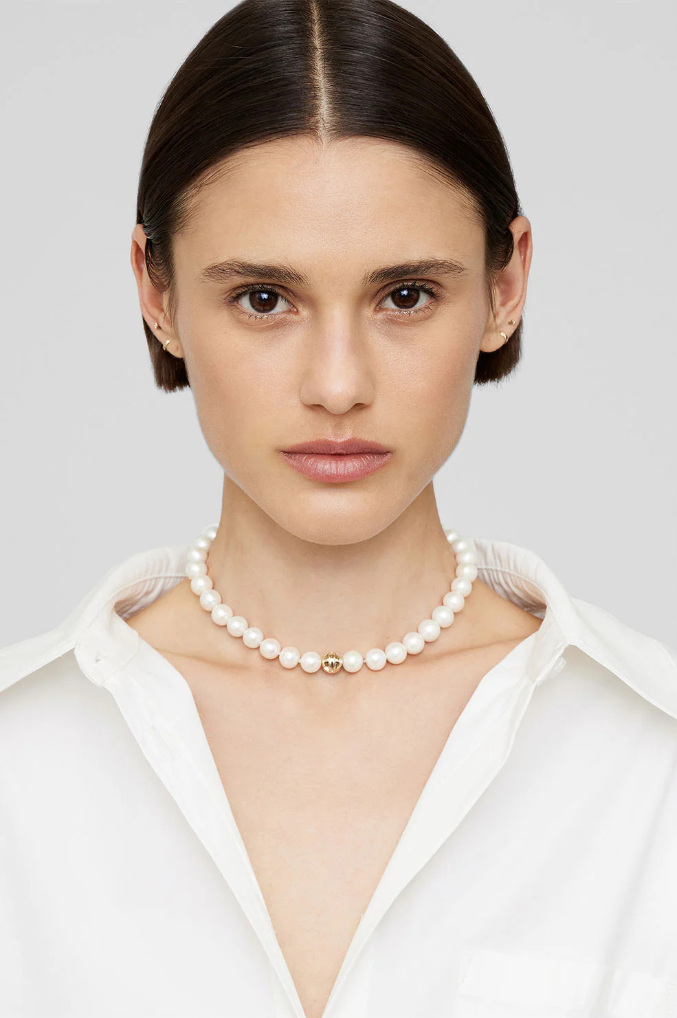 Classic Pearl Choker - Gold | Anine Bing