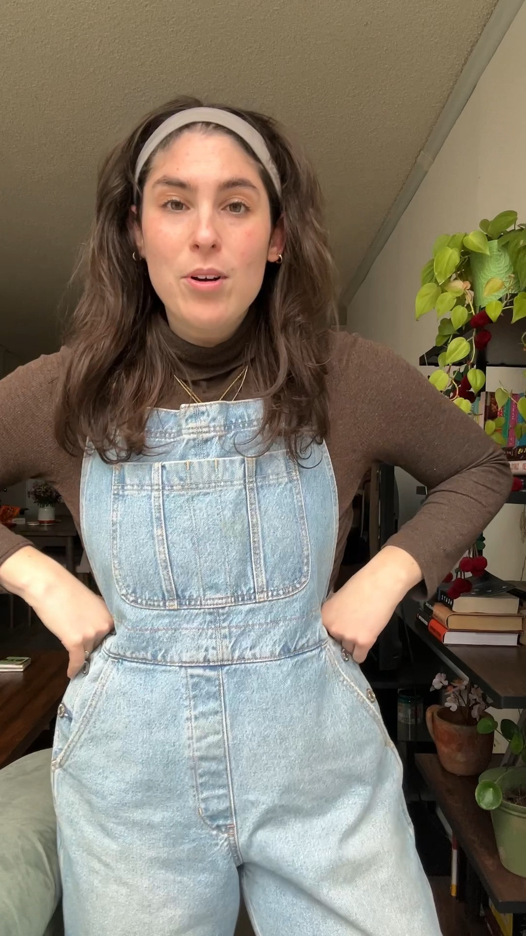 we rocked overalls and a brown turtleneck, we are productive! 

#LTKstyletip #LTKfindsunder100 #LTKmidsize