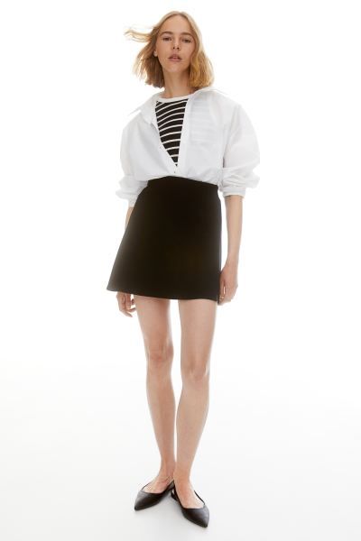 Jersey Mini Skirt - Black - Ladies | H&M US | H&M (US + CA)