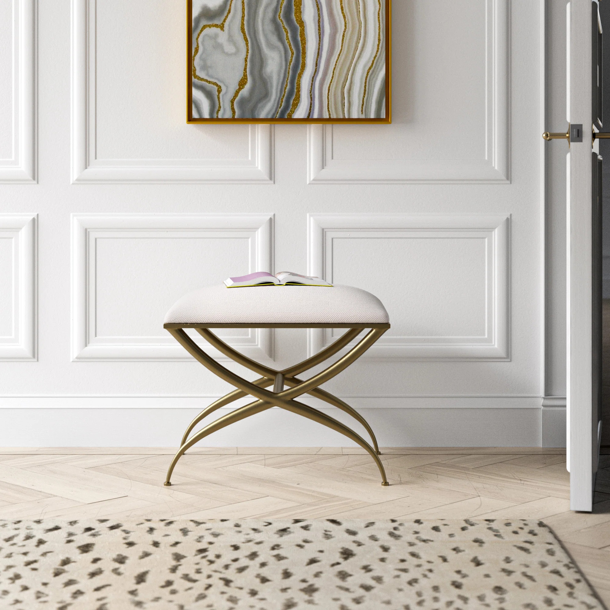 Chamberlain Polyester Blend Upholstered Bench | Wayfair North America