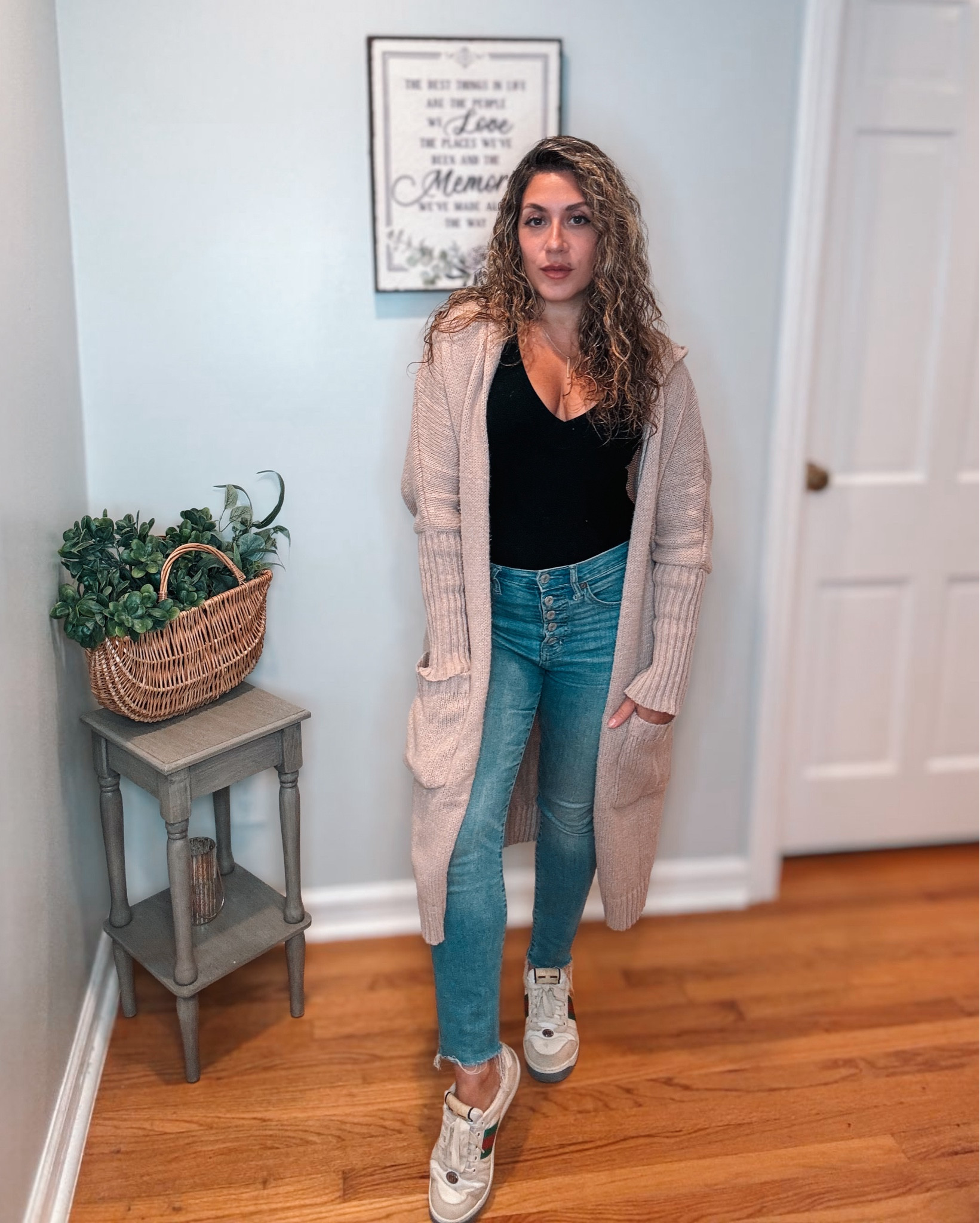 My new fave cardigan 🫶
Cardigans of all kinds have always been a staple in my wardrobe because for one, I love layering, and they give me options to regulate my temperature😅.. but two, they’re just so stylish, classic, cozy and versatile. Here’s my latest find with some nice details like ribbed half/sleeves, hood,  deep pockets and exposed stitching in the back. I’m wearing my true size small. It is an oversized fit. #fallstyle #cardigan #cozystyle #boho #casualchic

#LTKSeasonal