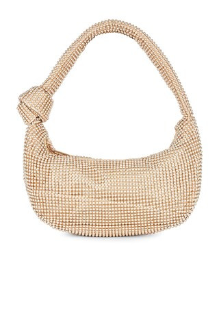 olga berg Franka Ball Mesh Shoulder Bag in Gold from Revolve.com | Revolve Clothing (Global)