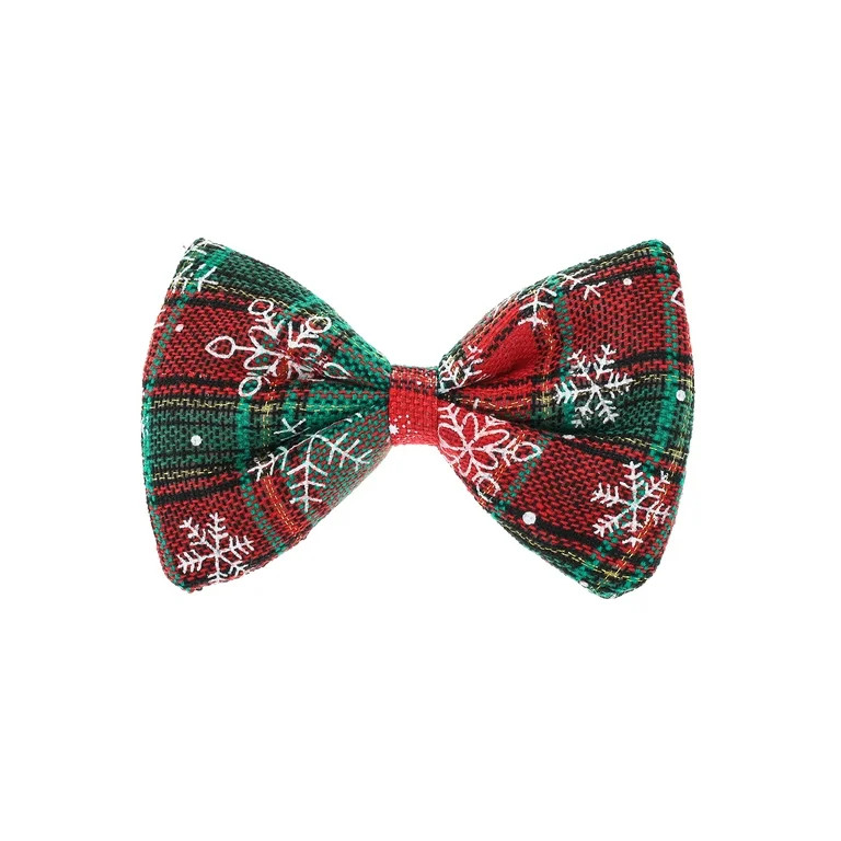 Holiday Time Women's Light-Up Hair Bow Barrette, Green, 1 Piece - Walmart.com | Walmart (US)
