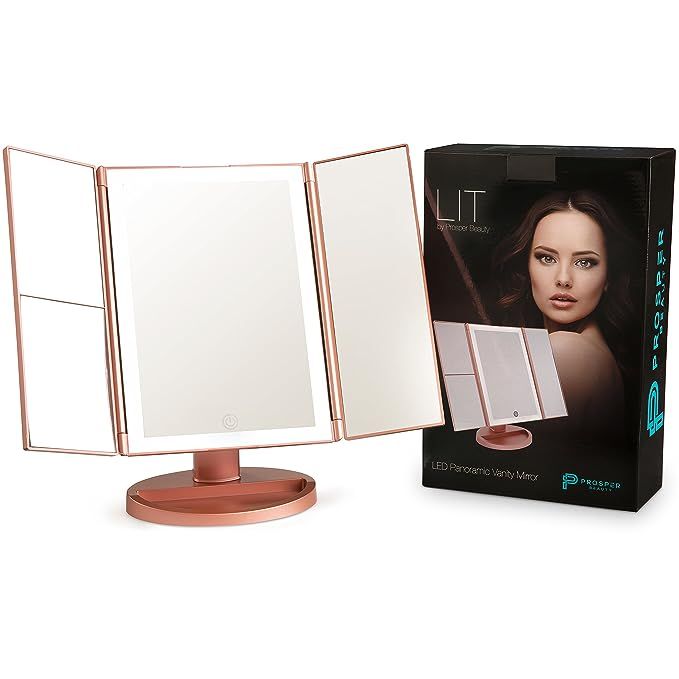 Prosper Beauty Lighted Makeup Mirror Vanity [LIT by 36 LED Lights Bright Natural Beauty Cosmetic ... | Amazon (US)