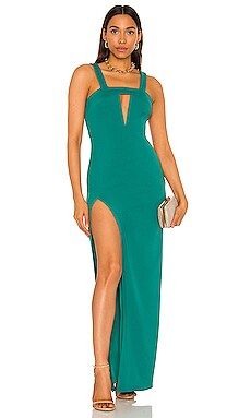 Katie May Take The Plunge Gown in Emerald from Revolve.com | Revolve Clothing (Global)