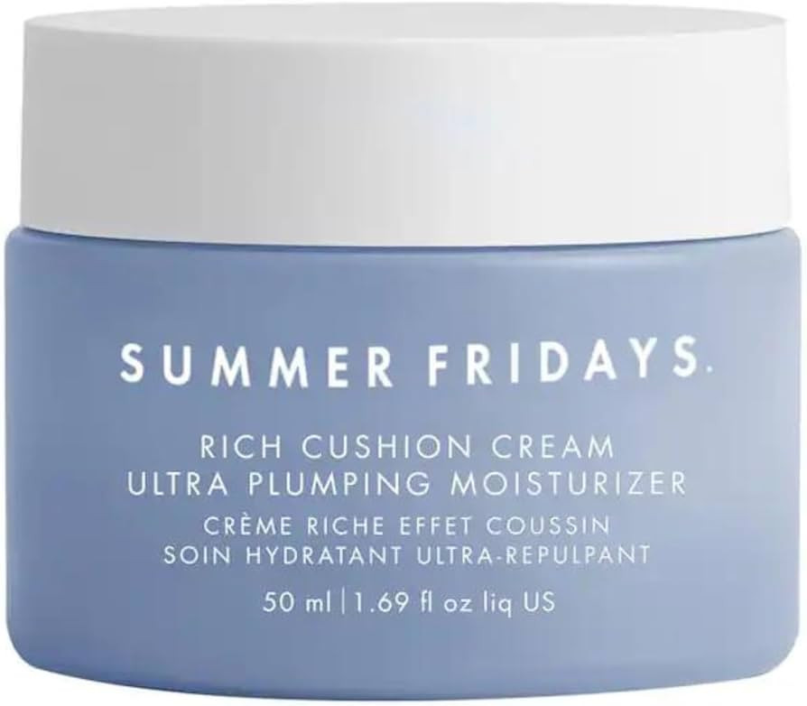 Summer Fridays Rich Cushion Cream - Ultra Plumping Facial Moisturizer + Makeup Primer - Infuses S... | Amazon (US)