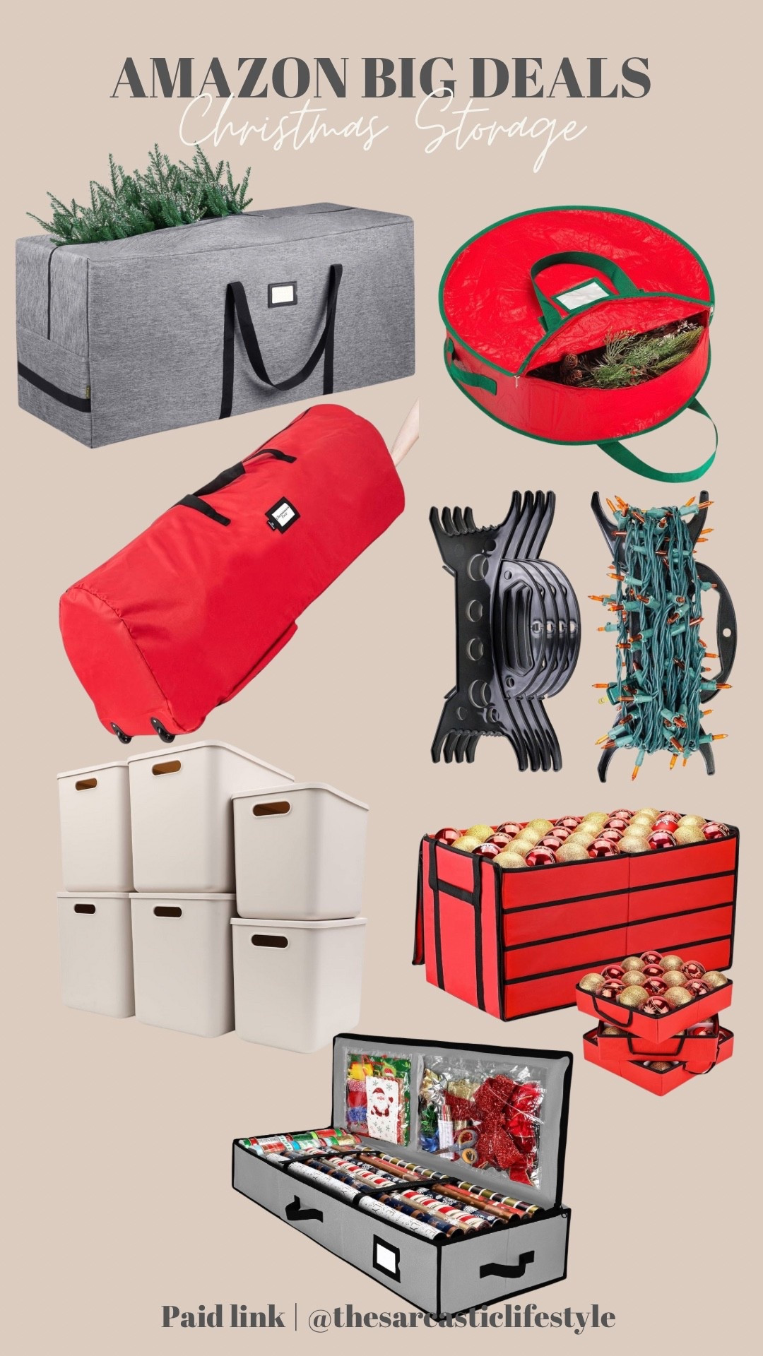 Christmas storage on sale for Amazon big deal days!

Ornament storage box. Light storage. Decor storage. Rolling Christmas tree bag. Christmas tree storage. Wreath storage.

#LTKSeasonal #LTKFindsUnder100 #LTKHome