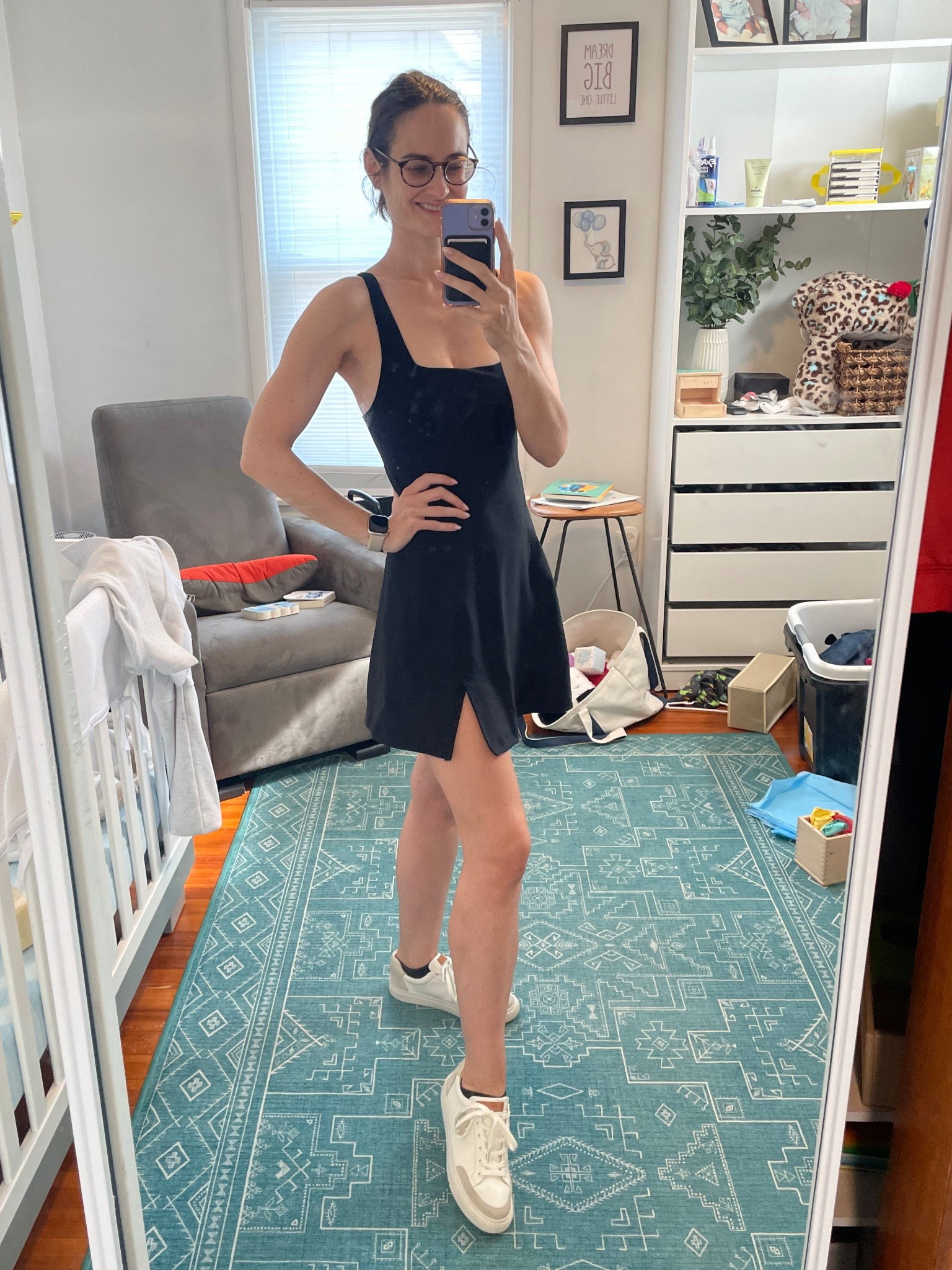 Brb living in this workout dress. So comfy and easy to throw on. The built in shorts make it perfect for chasing a toddler. I do wish Abercrombie offered these in tall but I sized up from a xs to a small for a little more length in the torso. The adjustable straps help if you’re tall as well. I’ve worn it 4 out of the last 7 days since I got it ha  

#LTKSummerEdit #LTKActive #LTKFindsUnder100