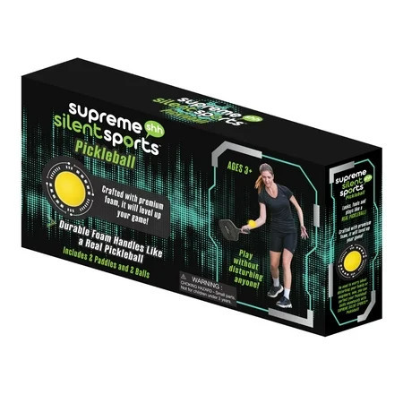 Supreme Silent Sports Pickleball Kit, 2 Durable Foam Handles and 2 Balls | Walmart (US)