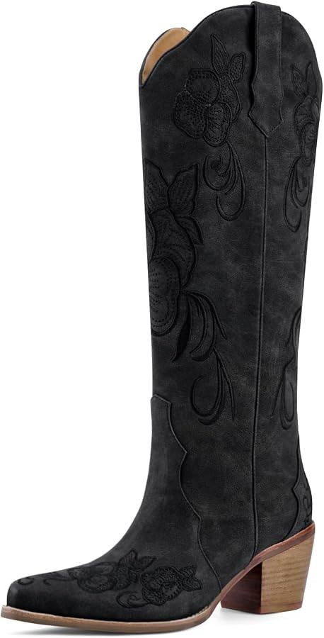 Knee High Cowboy Boots for Women Tall Cowgirl Western Boots | Amazon (US)
