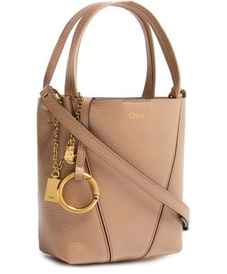 Chloe Spin grained leather tote bag - CHLOE | 24S US