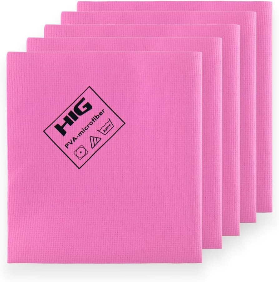 HIG PVA Microfiber Cleaning Towels, Professional Grade Synthetic Chamois Cloths for Streak Free S... | Amazon (CA)
