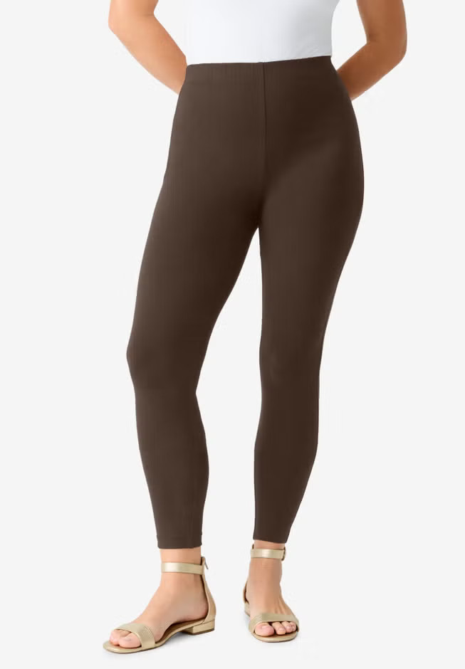 Plus Size Ankle Length Essential Stretch Legging | Avenue