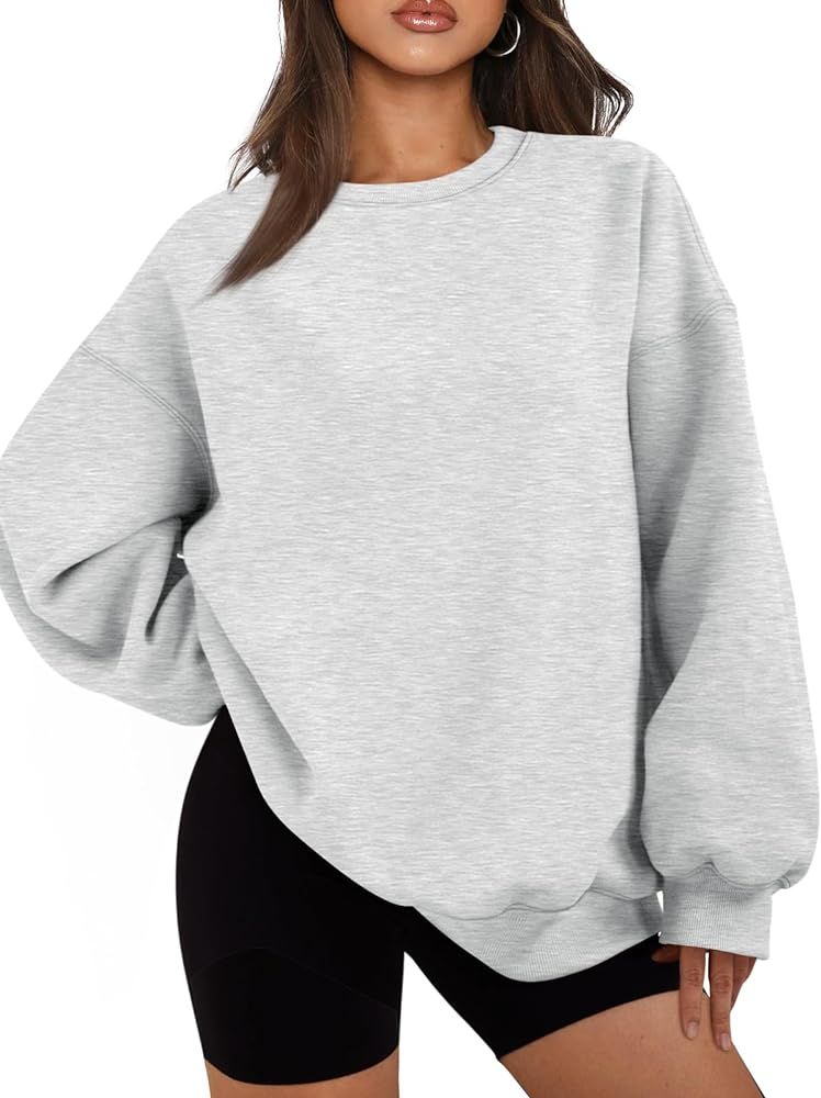 EFAN Womens Oversized Sweatshirts Hoodies Fleece Crew Neck Pullover Sweaters Casual Comfy Fall Fa... | Amazon (US)