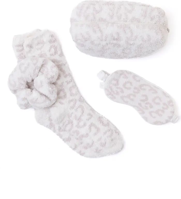 Barefoot Dreams® In the Wild Eye Mask, Socks & Scrunchie Travel Set | Nordstrom | Nordstrom