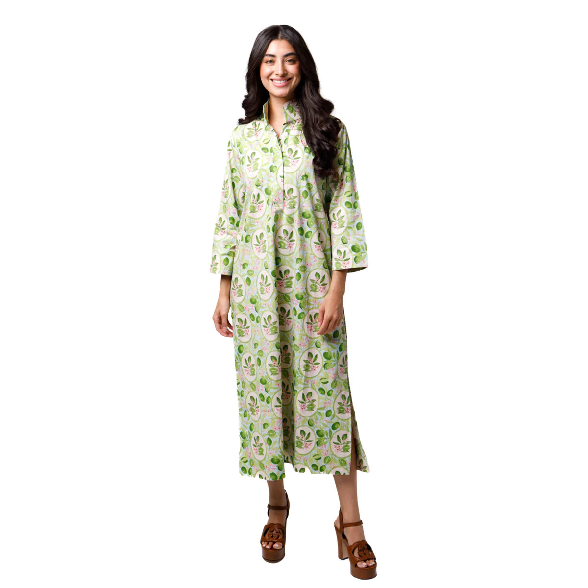 Grace Dress in Key Limes Blue | FairleyFancy