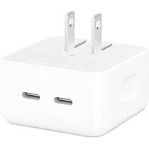 Apple 35W Dual USB-C Port Compact Power Adapter ​​​​​​​ | Amazon (US)