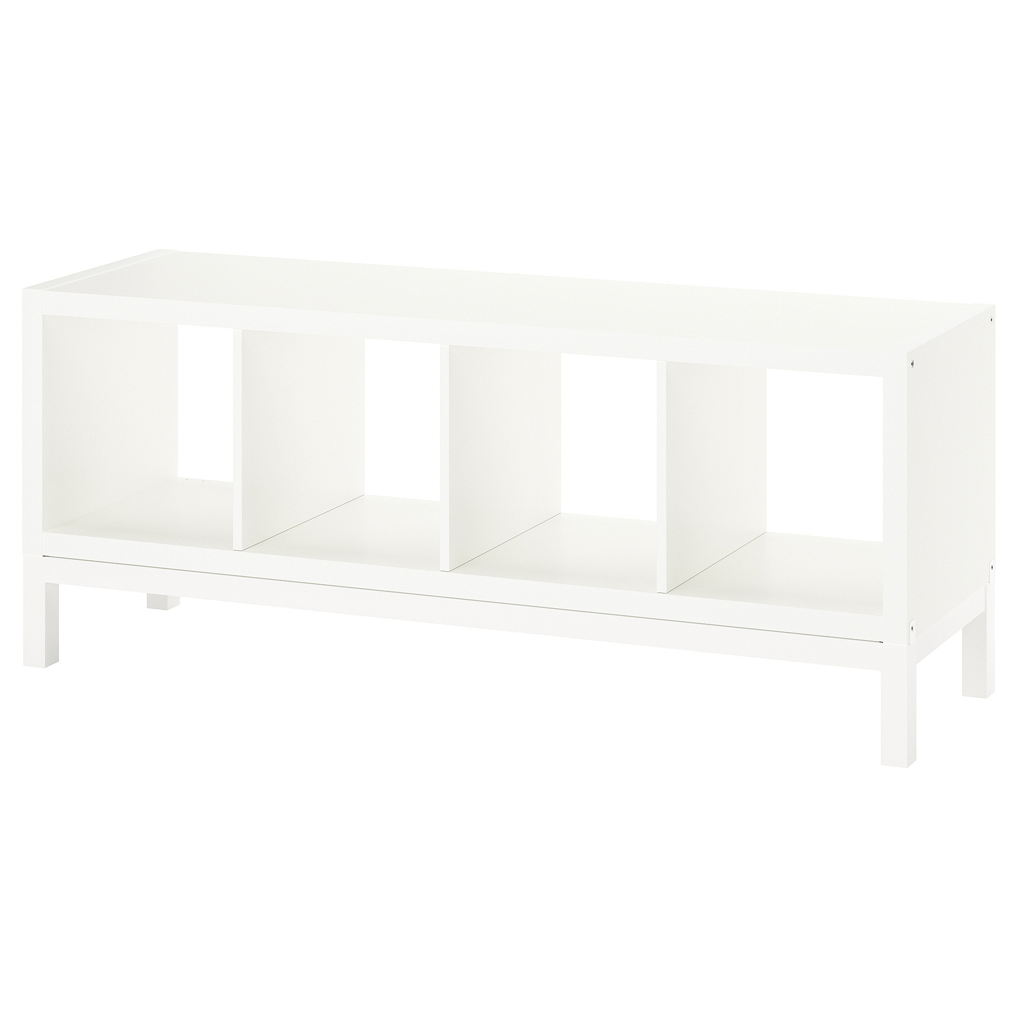 KALLAX Regal mit Untergestell, weiß/weiß, 147x59 cm - IKEA Deutschland | IKEA (DE)