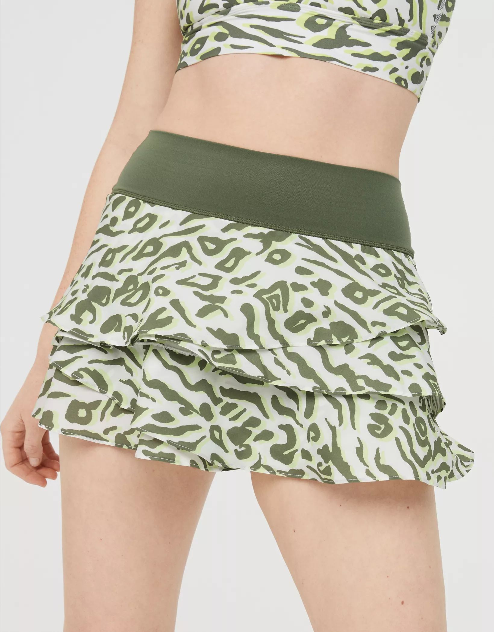 OFFLINE Maggie Printed Ruffle Tennis Skirt | American Eagle Outfitters (US & CA)