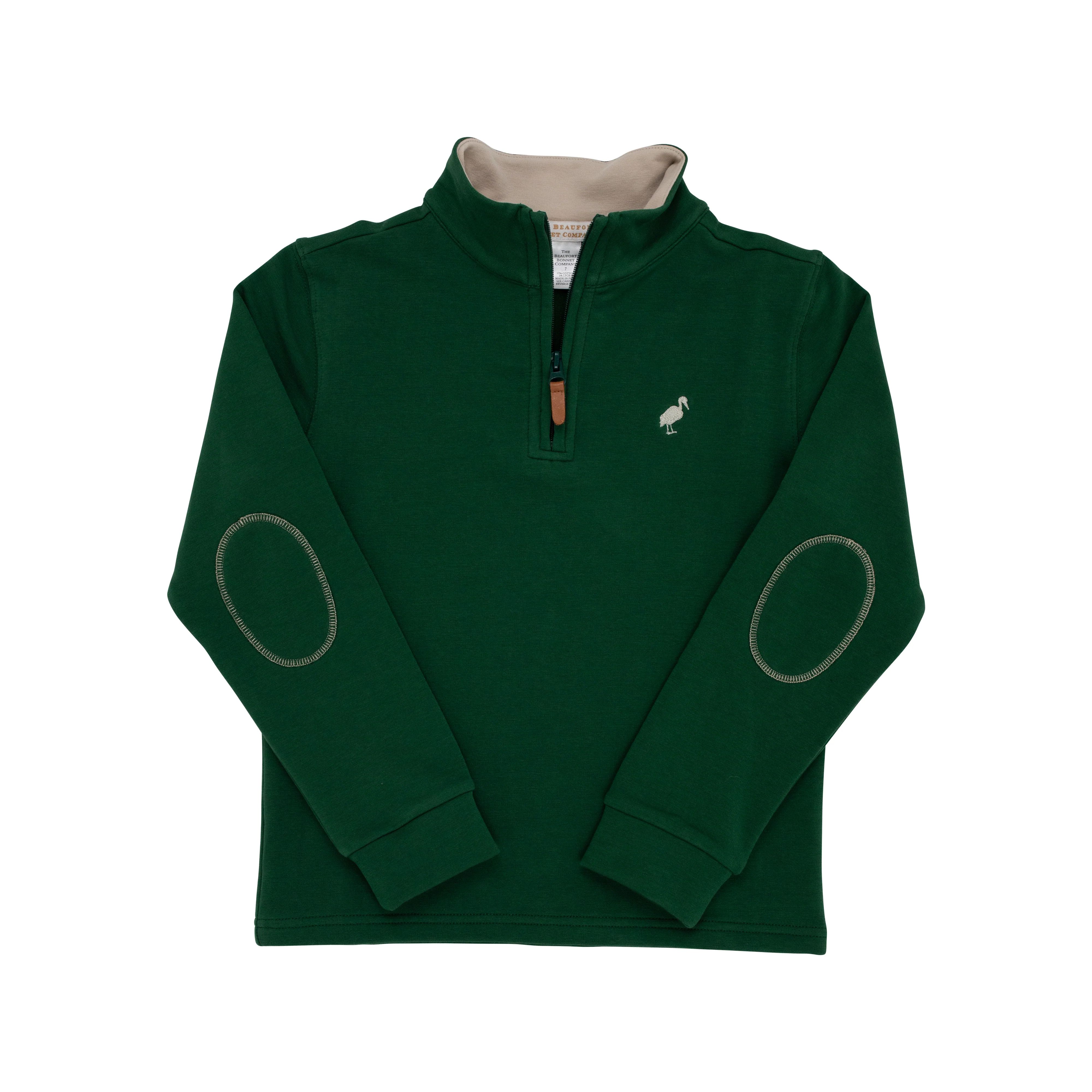 Hayword Half-Zip - Grier Green with Keeneland Khaki | The Beaufort Bonnet Company