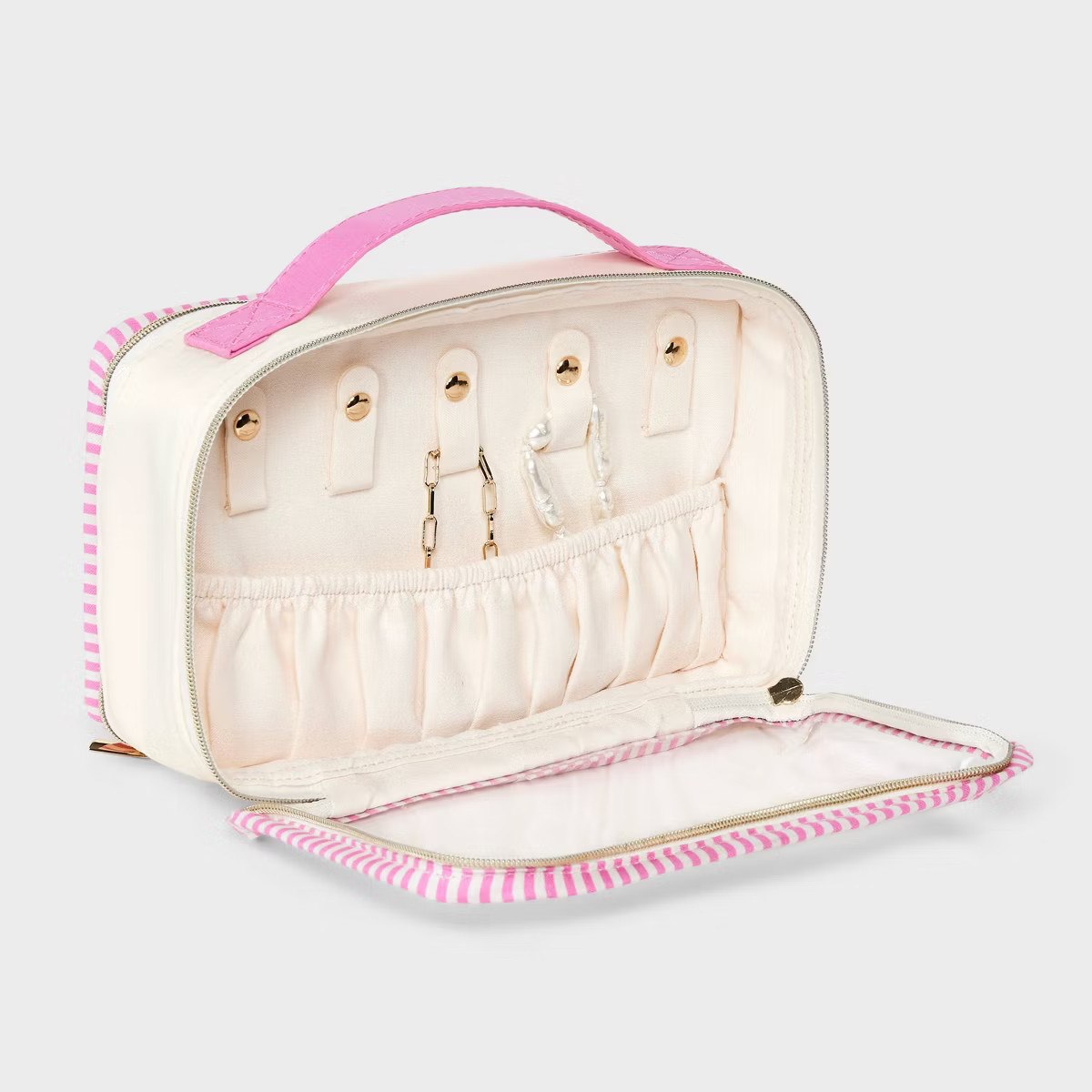 Multi-Function Travel Jewelry Organizer Case - Wild Fable™ Cream/Pink | Target