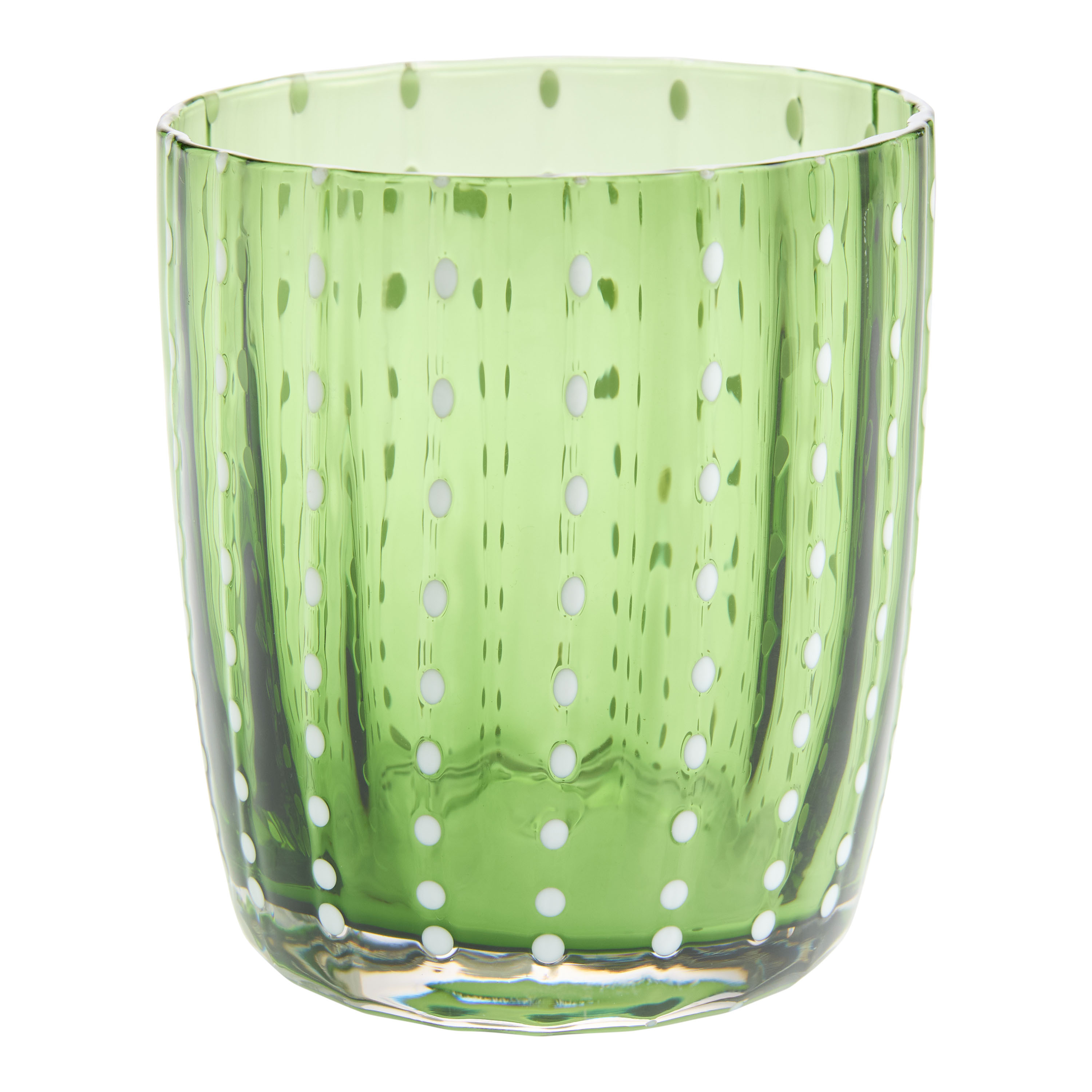 Colored Speckle Ribbed Double Old Fashioned Glass | World Market