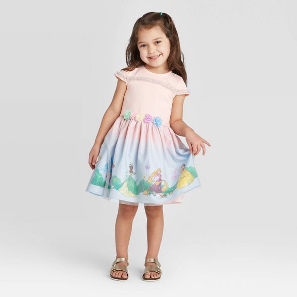 Toddler Girls' Pippa and Julie Disney Princesses Dress - Pink | Target