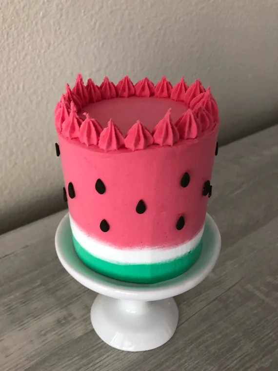 Fake Watermelon Mini Cake, Watermelon Cakes, Watermelon tiered tray, Watermelon décor,  Summer d... | Etsy (US)