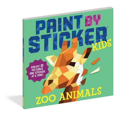 Paint By Sticker Zoo Animals - Workman: Kids Craft Activity Kit with Stickers & Activity Book, Animal Theme | Target