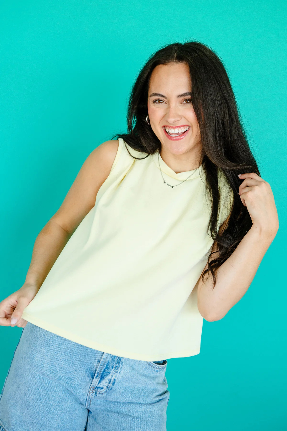 Lacie Pleated Tank - Cool Yellow | MyEllement Boutique