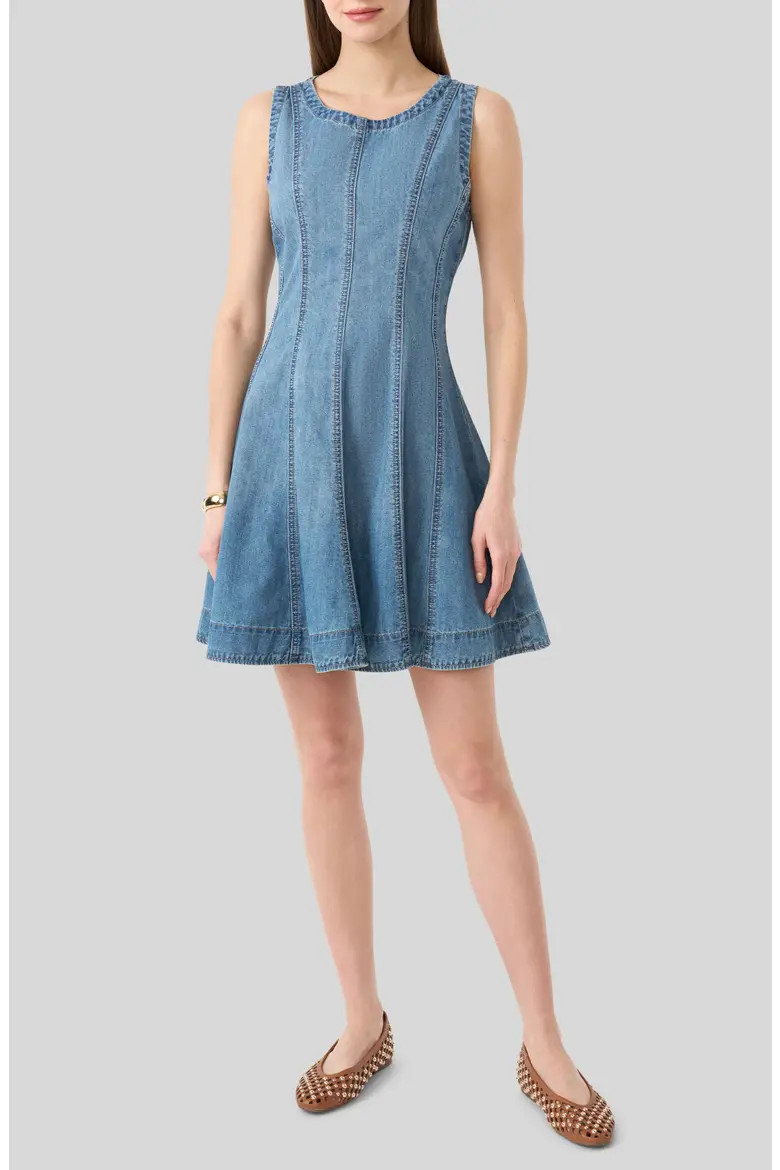 RM Rebecca Minkoff Fit and Flare Denim Dress (Women) | Nordstromrack | Nordstrom Rack
