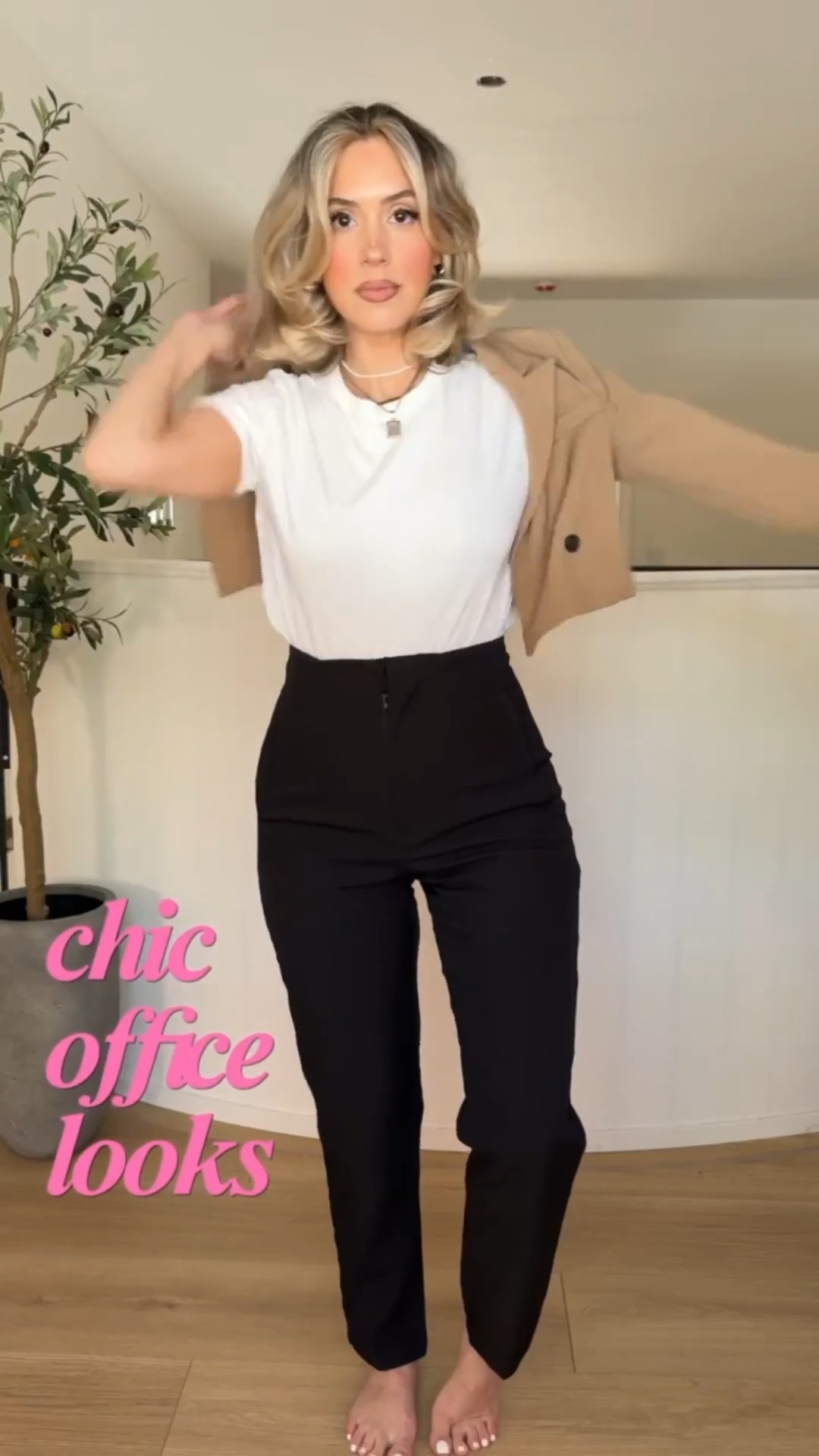 Chic office looks from Amazon 🖤👏🏼😮‍💨

Small in everything!!! 
Ankle Trousers have great stretch

#LTKgrwm #LTKootd #LTKValentine