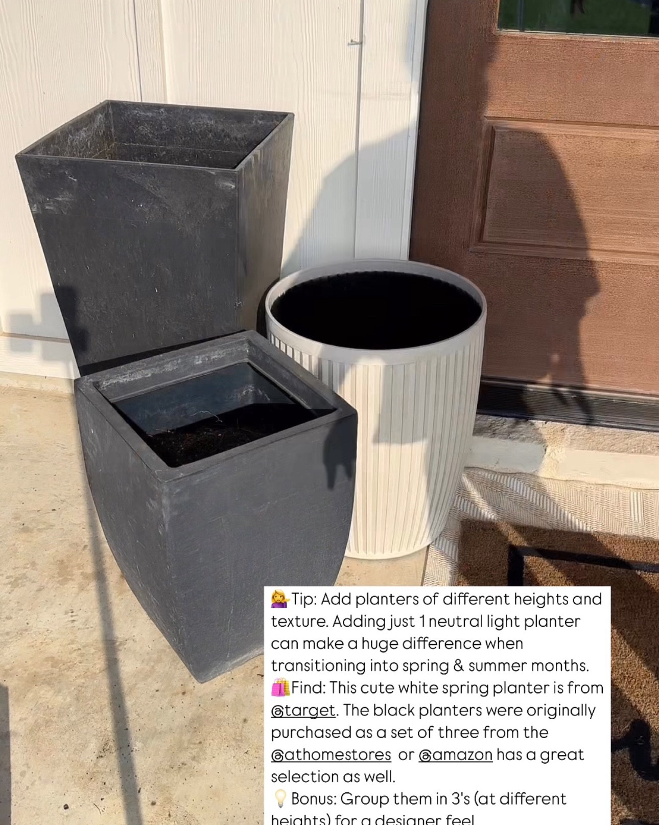 My favorite planters + tips for choosing planters! 

Planters | front porch | faux plants | front door decor | home decor 

#LTKHome #LTKFindsUnder50 #LTKWatchNow