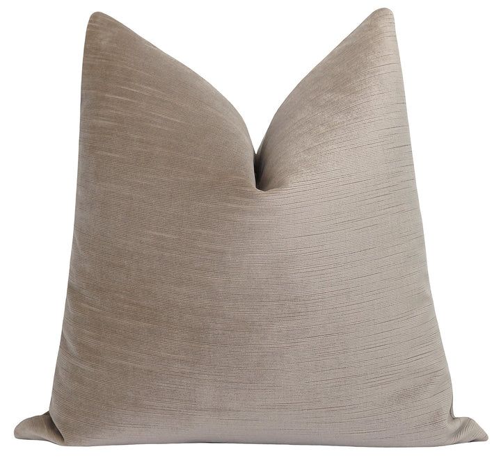 Valenti Driftwood Textured Velvet Pillow | Land of Pillows