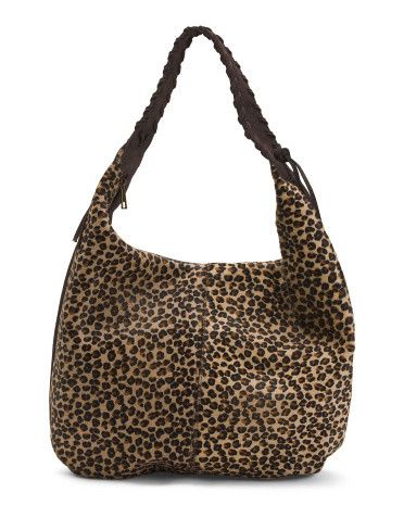 Suede Hobo With Whipstitch Handle | TJ Maxx