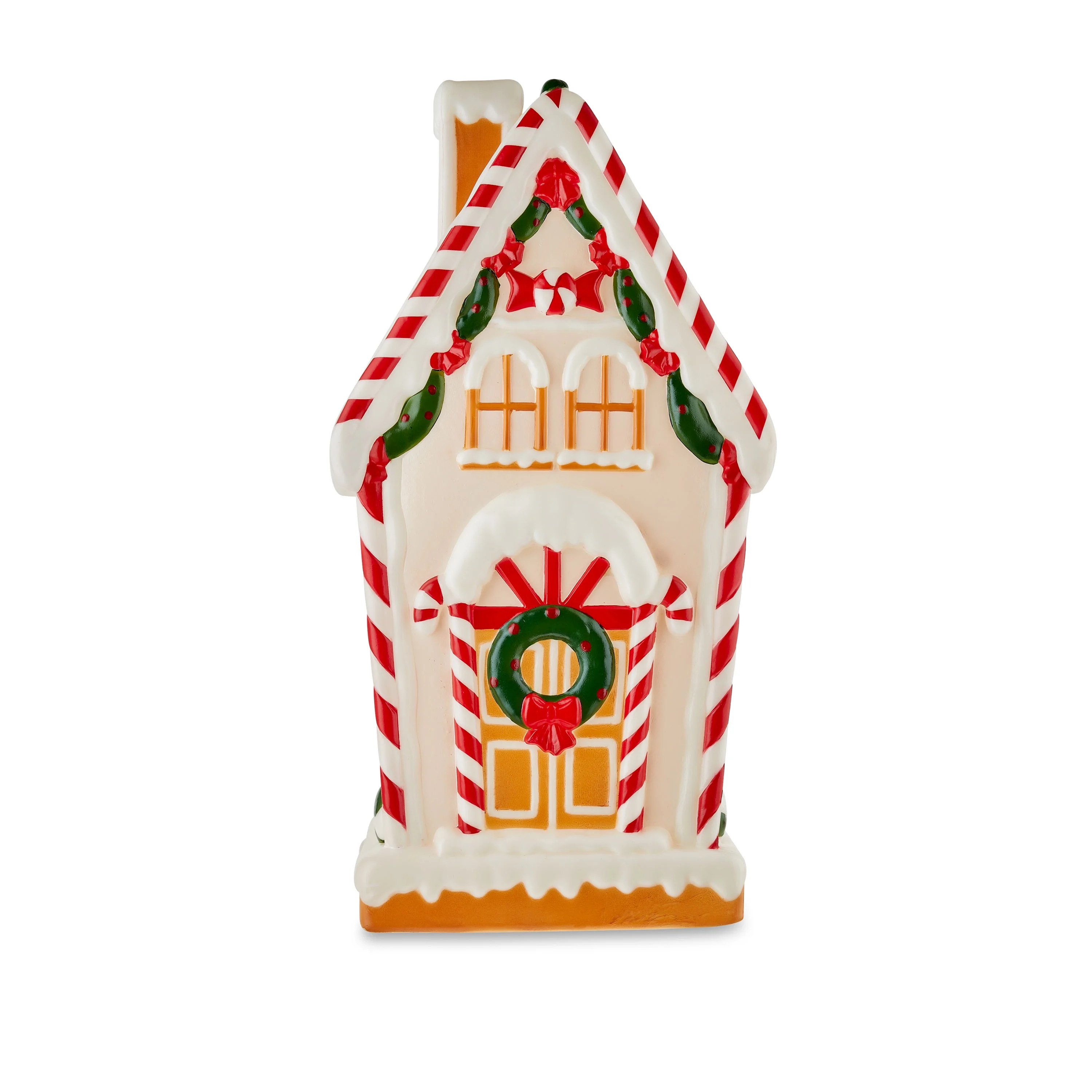 Blow Mold Plastic Light-Up Gingerbread House, 36", by Holiday Time | Walmart (US)