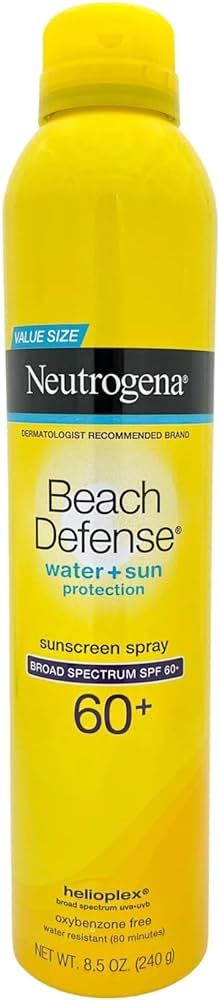 Neutrogena Beach Defense SPF 60+ Sun Care Sunscreen Spray - 8.5 Ounce | Amazon (US)
