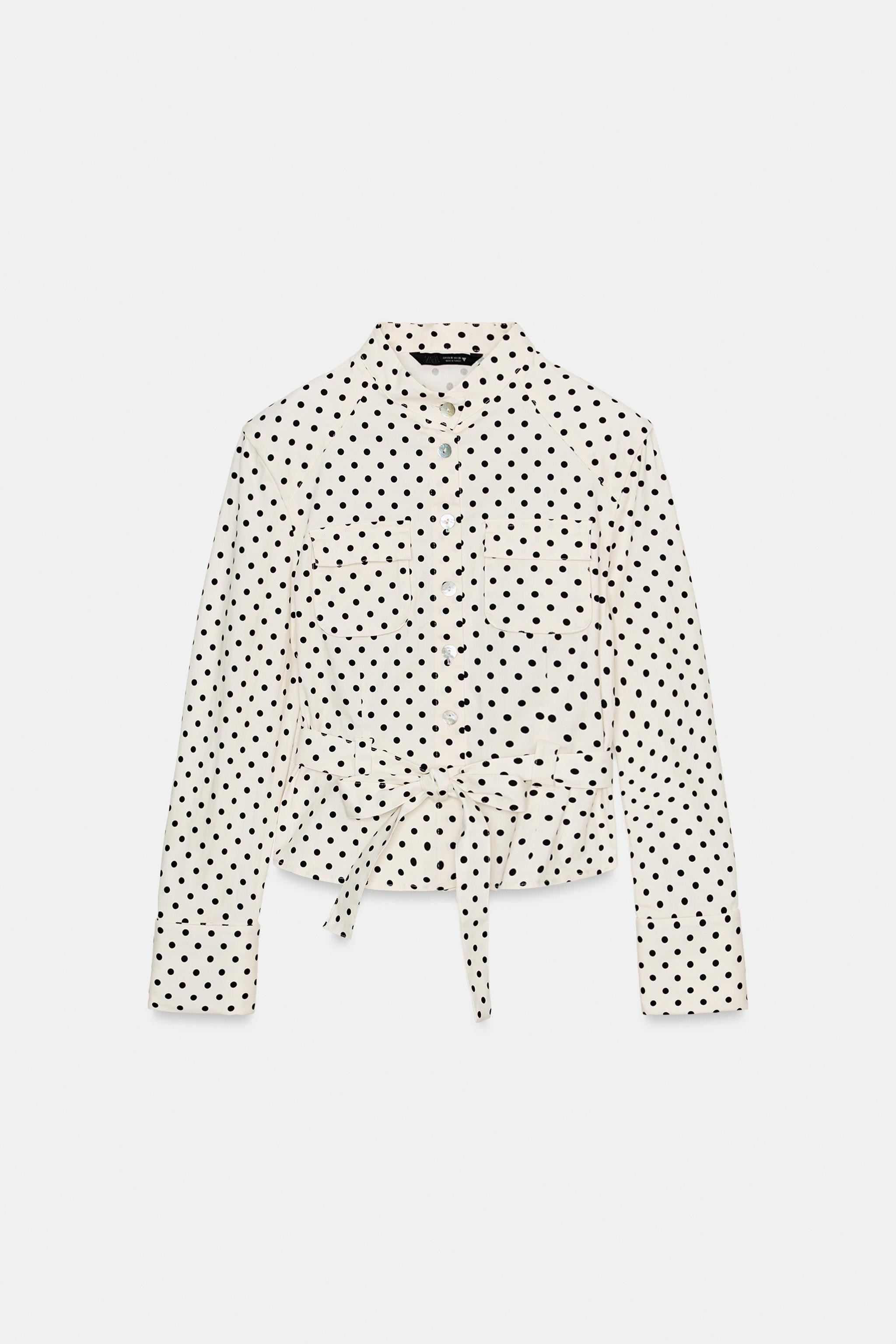 POLKA DOT SHIRT JACKET | Zara US
