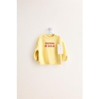Zara - Zara Timeless - Felpa Scritta - Giallo Chiaro - 6-9 Mesi (74 Cm) - Bambini | Zara IT