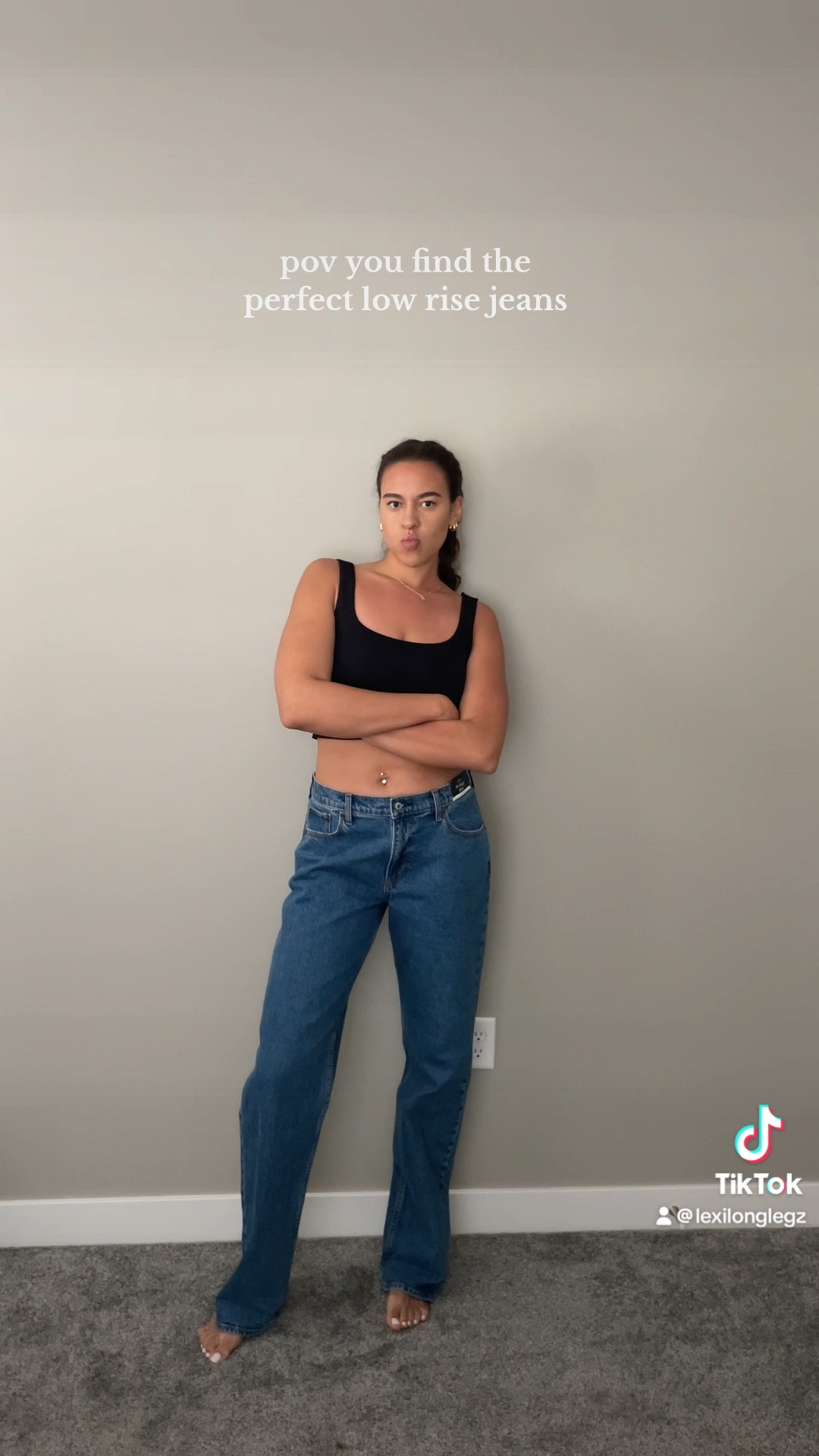 the perfect low rise jeans for tall girlies 🫶🏽 

#LTKFindsUnder100 #LTKSaleAlert